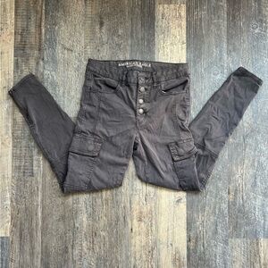 Grey American eagle pants